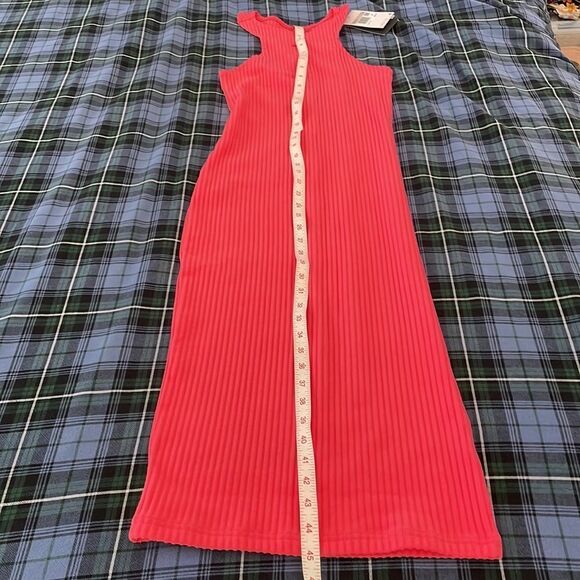 Nike Sportswear Chill Rib Slim Sleeveless Midi Dress Aster Pink XS(FN3679-629） - Picture 11 of 12